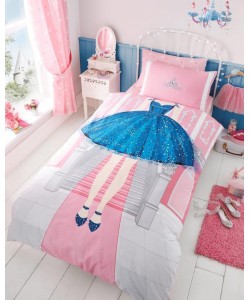 Povlečení pro děti 1-lůžko PRINCESOVÝ PANEL 137x200