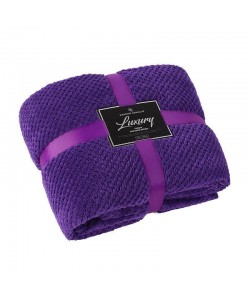 Hrací deka POPCORN purpurová 200x240