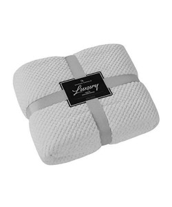 Hrací deka POPCORN světle šedá 150x200