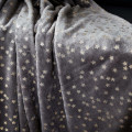 Throw Blanket STARS Glitter Charcoal 150x200