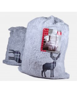 Povlečení mikroplyš na dvoulůžko s jelenem SILVER 200x200