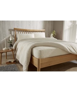 Double Microplush Comforter Set SOFT TEDDY FEEL CREAM 200x200