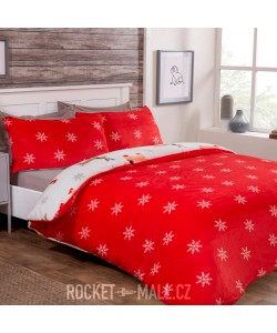 Povlečení mikroplyš na dvoulůžko WINTER SAUSAGE DOG 200x200