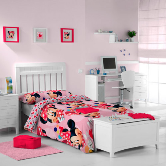 Children's single bedding set OFFICIAL MINNIE MOUSE 135x200