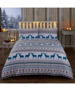 Povlečení na dvoulůžko CHRISTMAS OSLO TEAL 200x200