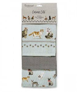 Kitchen towels CURIOUS CATS 45x65 3 PCs