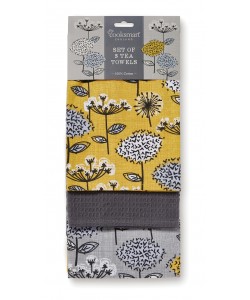 Sada 3 bavlněných utěrek 45x65 Retro Meadow