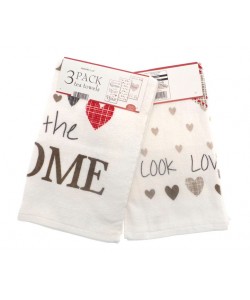 Sada 3 bavlněných utěrek 38x65 My Kitchen