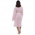 Womens Plain Colour Waffle Dressing Gown PINK