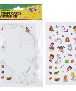 20 Piece Card Craft Cut Outs With Stickers