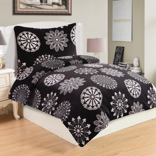 Microplush Comforter Set COCO BLACK 140x200