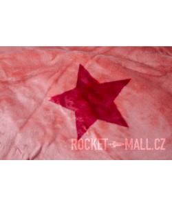 Microplush Comforter Set PINK STARS 140x200