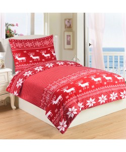 Povlečení mikroplyš SOB ČERVENÁ 140x200