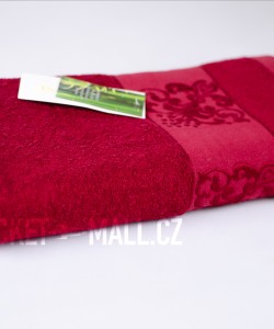 Bambusová osuška ANKARA vínová 70x140
