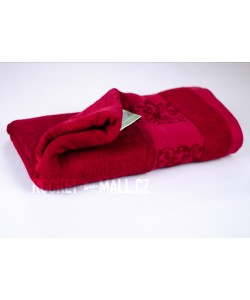 Bambusová osuška ANKARA vínová 70x140