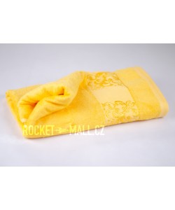 Bambusová osuška ANKARA žlutá 70x140 