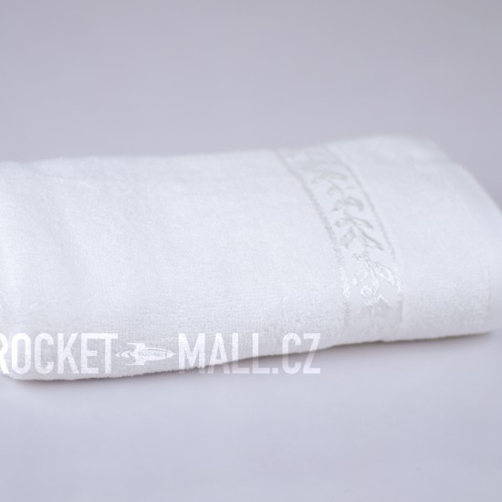 Soft bamboo hand towel ANKARA white 50x100