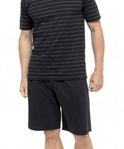 Pánské pyžamo Černé DARK STRIPED