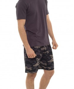 Pánské pyžamo V-neck šedé CAMO