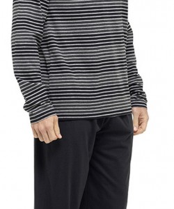 Pánská pyžamo s dlouhým rukávem ČERNÉ