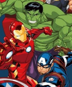 Children’s Summer Beach Bath Towe AVENGERS LIGHT BLUE 140x70