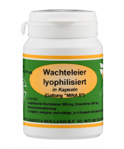 Quail eggs, lyophilized