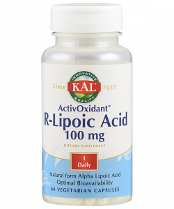 Alpha-lipoic acid (Na-R-alpha-lipoic acid) 100 mg | vegan | laboratory tested